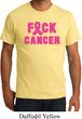 Mens Breast Cancer Awareness Shirt F*CK Cancer Organic Tee T-Shirt