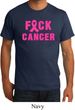 Mens Breast Cancer Awareness Shirt F*CK Cancer Organic Tee T-Shirt