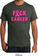Mens Breast Cancer Awareness Shirt F*CK Cancer Organic Tee T-Shirt