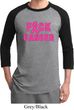 Mens Breast Cancer Awareness Shirt F*CK Cancer Raglan Tee T-Shirt