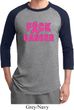 Mens Breast Cancer Awareness Shirt F*CK Cancer Raglan Tee T-Shirt