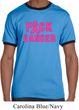 Mens Breast Cancer Awareness Shirt F*CK Cancer Ringer Tee T-Shirt