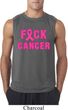 Mens Breast Cancer Awareness Shirt F*CK Cancer Sleeveless Tee T-Shirt
