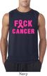 Mens Breast Cancer Awareness Shirt F*CK Cancer Sleeveless Tee T-Shirt