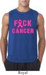Mens Breast Cancer Awareness Shirt F*CK Cancer Sleeveless Tee T-Shirt