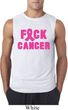 Mens Breast Cancer Awareness Shirt F*CK Cancer Sleeveless Tee T-Shirt