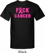 Mens Breast Cancer Awareness Shirt F*CK Cancer Tall Tee T-Shirt