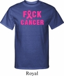 Mens Breast Cancer Awareness Shirt F*CK Cancer Tall Tee T-Shirt