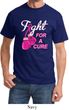 Mens Breast Cancer Awareness Shirt Fight For a Cure Tee T-Shirt
