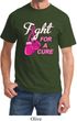 Mens Breast Cancer Awareness Shirt Fight For a Cure Tee T-Shirt