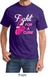 Mens Breast Cancer Awareness Shirt Fight For a Cure Tee T-Shirt