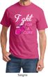 Mens Breast Cancer Awareness Shirt Fight For a Cure Tee T-Shirt