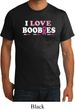 Mens Breast Cancer Awareness Shirt I Love Boobies Organic Tee T-Shirt
