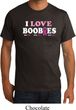 Mens Breast Cancer Awareness Shirt I Love Boobies Organic Tee T-Shirt