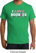 Mens Breast Cancer Awareness Shirt I Love Boobies Organic Tee T-Shirt