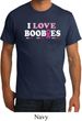 Mens Breast Cancer Awareness Shirt I Love Boobies Organic Tee T-Shirt