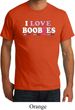 Mens Breast Cancer Awareness Shirt I Love Boobies Organic Tee T-Shirt