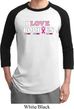 Mens Breast Cancer Awareness Shirt I Love Boobies Raglan Tee T-Shirt