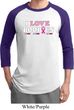 Mens Breast Cancer Awareness Shirt I Love Boobies Raglan Tee T-Shirt