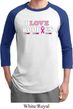 Mens Breast Cancer Awareness Shirt I Love Boobies Raglan Tee T-Shirt