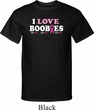 Mens Breast Cancer Awareness Shirt I Love Boobies Tall Tee T-Shirt