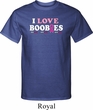 Mens Breast Cancer Awareness Shirt I Love Boobies Tall Tee T-Shirt