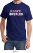 Mens Breast Cancer Awareness Shirt I Love Boobies Tee T-Shirt