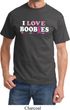 Mens Breast Cancer Awareness Shirt I Love Boobies Tee T-Shirt