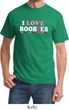 Mens Breast Cancer Awareness Shirt I Love Boobies Tee T-Shirt