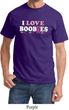Mens Breast Cancer Awareness Shirt I Love Boobies Tee T-Shirt