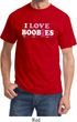 Mens Breast Cancer Awareness Shirt I Love Boobies Tee T-Shirt