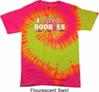 Mens Breast Cancer Awareness Shirt I Love Boobies Tie Dye Tee T-shirt