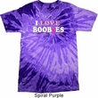Mens Breast Cancer Awareness Shirt I Love Boobies Tie Dye Tee T-shirt