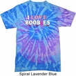 Mens Breast Cancer Awareness Shirt I Love Boobies Tie Dye Tee T-shirt
