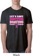Mens Breast Cancer Awareness Shirt Motor Boating Burnout Tee T-Shirt