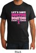 Mens Breast Cancer Awareness Shirt Motor Boating Organic Tee T-Shirt
