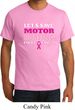 Mens Breast Cancer Awareness Shirt Motor Boating Organic Tee T-Shirt