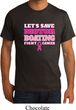 Mens Breast Cancer Awareness Shirt Motor Boating Organic Tee T-Shirt