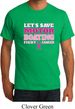 Mens Breast Cancer Awareness Shirt Motor Boating Organic Tee T-Shirt