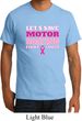 Mens Breast Cancer Awareness Shirt Motor Boating Organic Tee T-Shirt