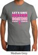 Mens Breast Cancer Awareness Shirt Motor Boating Organic Tee T-Shirt