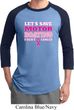 Mens Breast Cancer Awareness Shirt Motor Boating Raglan Tee T-Shirt
