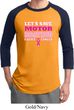 Mens Breast Cancer Awareness Shirt Motor Boating Raglan Tee T-Shirt