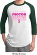 Mens Breast Cancer Awareness Shirt Motor Boating Raglan Tee T-Shirt