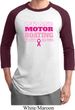 Mens Breast Cancer Awareness Shirt Motor Boating Raglan Tee T-Shirt