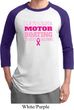 Mens Breast Cancer Awareness Shirt Motor Boating Raglan Tee T-Shirt
