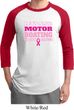 Mens Breast Cancer Awareness Shirt Motor Boating Raglan Tee T-Shirt