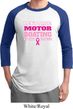 Mens Breast Cancer Awareness Shirt Motor Boating Raglan Tee T-Shirt