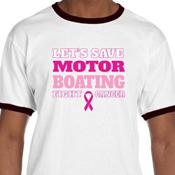 Mens Breast Cancer Awareness Shirt Motor Boating Ringer Tee T-Shirt Mens Breast Cancer Awareness Shirt Motor Boating Ringer Tee T-Shirt