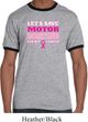 Mens Breast Cancer Awareness Shirt Motor Boating Ringer Tee T-Shirt